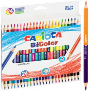 43031 Creioane CARIOCA BiColor 24 cul.