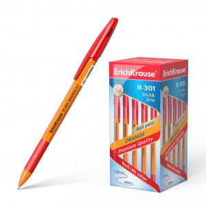 Pix 43189 ErichKrause R-301 Orange Stick&amp;Grip 0.7 red (box 50 pcs.)