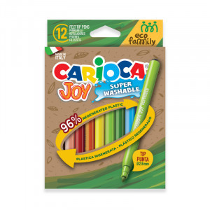 43462 Carioci CARIOCA EcoFamily Joy  12cul. Felt Tip Pens