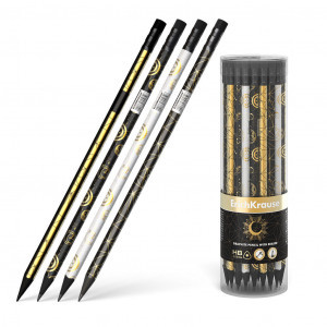 Creion simplu 55259 ErichKrause, Magic Sky, triangular, with eraser HB (42)