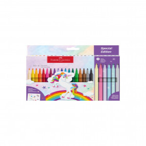 554221 Felt-tip pen unicorn 18+6 + stickers