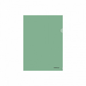 59110 Mapa-уголок ErichKrause Fizzy Classic, A4, 140 mcm, semitransparent, green (12pcs)
