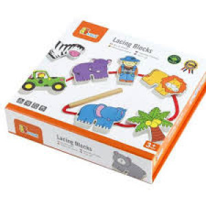 59549 Joc Lacing Blocks cu siret - Zoo VIGA