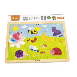50199 Puzzle din lemn &ldquo;Parcul de distractii&rdquo;  24 elem. VIGA