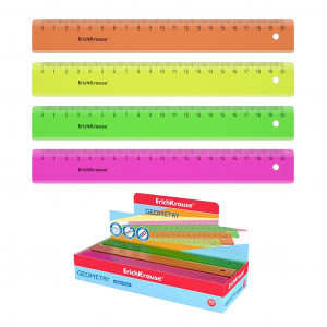 Rigla plastic 52998 ErichKrause Neon, 20cm, in asort. (45)