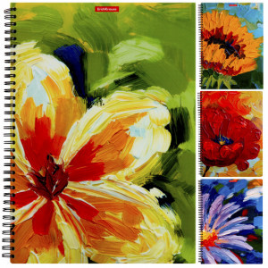 53149 Caiet cu spirala A4 ErichKrause Flowers 80 sheets (2)