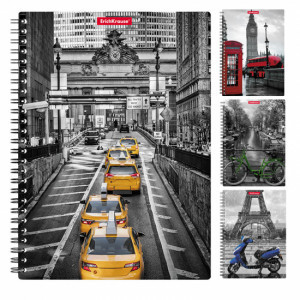 53154 Caiet A5 ErichKrause Travel, assorted, 80 sheets (4)