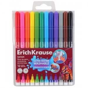 65459 Carioci 12 cul. ErichKrause Safari Ultra Washable
