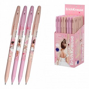 61004 PIX ErichKrause R-301 Stick&amp;Grip Pointes 0.7, ink color: blue (box 50 pcs.)