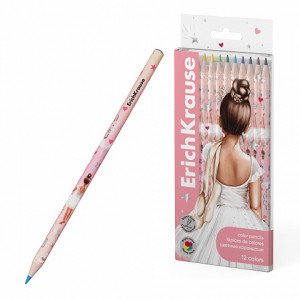 61808 Creioane color 12 cul. ErichKrause Pointes