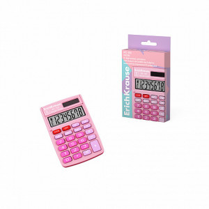62007 Calculator 8-Digit ErichKrause PC-101 Pastel, pink (box 1 pc.)
