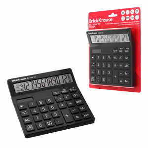 62752 Calculator electronic 12-Digit ErichKrause DC-2860-12T Classic, black (blister 1 pc.)