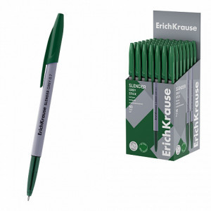 63084 PIX ErichKrause Slender Stick Grey 0.7, Super Glide Technology, ink color: green (box 50 pcs.)