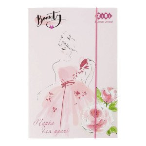 Mapa carton pentru Educatia Tehnologica Beauty, Cardboard, Elastic A4+ (300*212*28 Mm), Kids Line ZB.14930