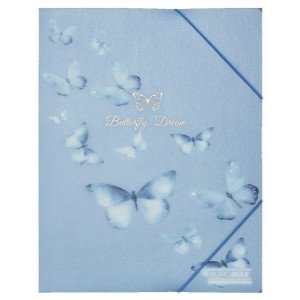 Mapa cu benzi elastice Arabeski, A4, Neon Blue BM.3908-45