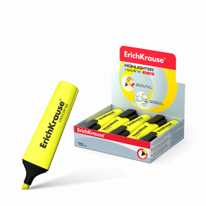 Markator text 32496 ErichKrause Visioline V-12, ink color: yellow (box 10 pcs.)