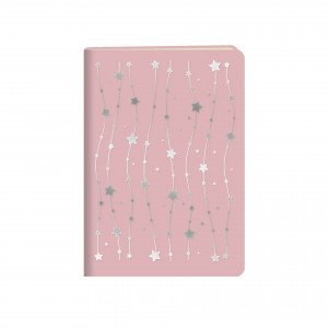 Notebook A6 64f PEARL. Сахарная вата КЗПКФ6804294 linie piele artif