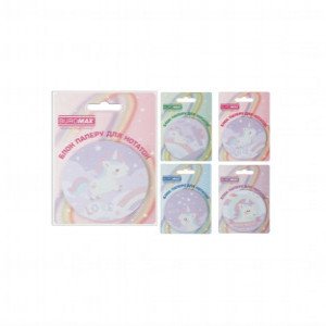 Notite autocolante Magic Unicorn, Diam. 70 Mm, 30 Sheets BM.2381-73