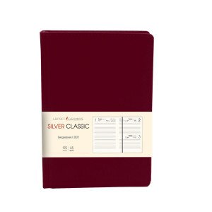 Agenda nedat A5 152f ЕКСК52115202 Silver Classic. Темно-бордовый