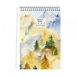 Album desen A5+ 80f ТС5804836 SKETCHBOOK. Акварельный пейзаж