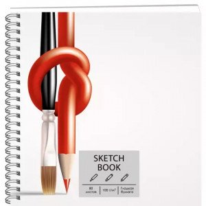 Sketchbook 80f 195x195 spir Рисуй! ТС805077