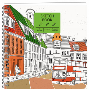 Sketchbook 80f 195x195 spir Город ТС805076