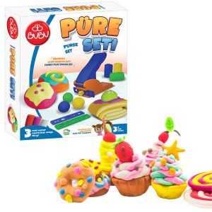 BUBU-OH0019 Set cu plastilina de modelat PLAY DOUGH “Decoram prajituri”