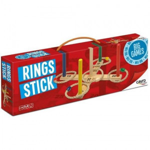 Joc din lemn de aruncat la tinta inele CYR1470 Rings Stick Cayro