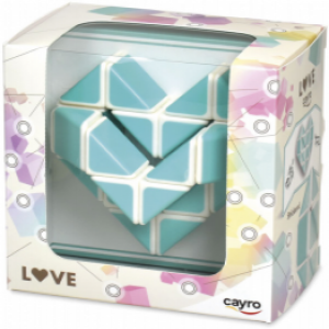 CYR4232 - Puzzle logic sarpe, in forma de inima 3D, verde, cu colectie de stickere tematice, Cayro
