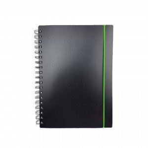 Caiet A4 80f Favorite Black. No 2 ТПФВ480186 patr, spirala, elastic