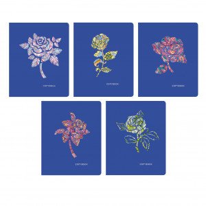 Caiet A5 48f patr TOTAL BLUE. Королева цветов  ТКФ486858
