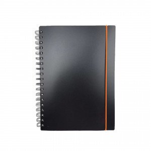 Caiet A5 80f Favorite Black. No 1 ТПФВ580189 patr, spirala, elastic