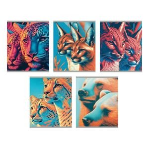 Caiet A5 96 foi ТЛ968694 Дикая природа linie