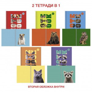 Caiet A5 96 foi ТСЛ968465 Зоо микс patr. spirala