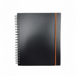 Caiet A6 80f Favorite Black. No 1 ТПФВ680193 patr, spirala, elastic