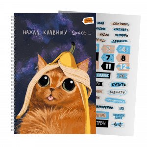Caiet conspecte A4 80 foi patr Space ТС2Л4805307 spirala