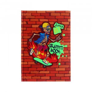 Carnet copii A5 64 foi Graffiti book. Скелетон