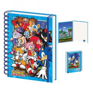 Carnet Pyramid SR74295 Sonic the hedhehog (green hill zone gang) A5 Wiro