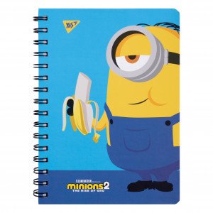 Carnet spirala YES А5, 80f Minions Banana 151774 (1)