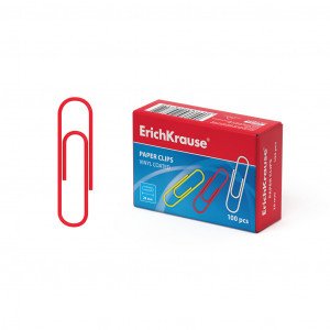 Clame color 24871 ErichKrause 28mm, assorted (box 100 pcs)