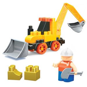 Constructor Building Kinetic, трактор + кинетич. песок, 30 эл
