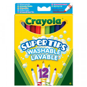 Crayola 12 Supertips markers 7509