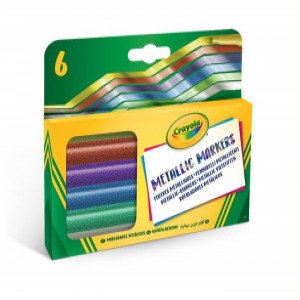 Crayola 6 metallic markers 588828