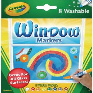 Crayola 8 window markers 588165