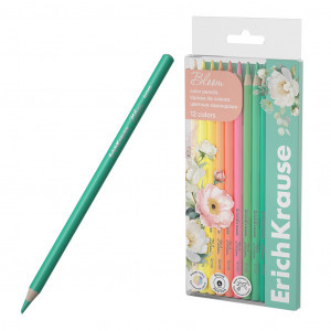 Creioane color 61821 ErichKrause Pastel Bloom 12 cul. (12)