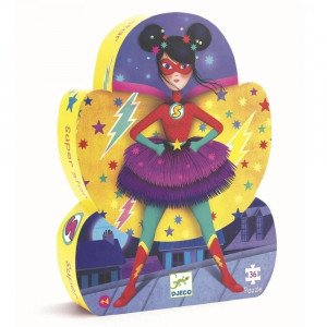 DJ07226 PUZZLE SILUETA - Super Star 36 buc.