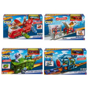 FJN34 Hot Wheels Set de joaca «City» (as).