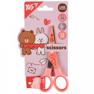 Foarfece Yes Line Friends 13см, с принтом на лезвии 480441