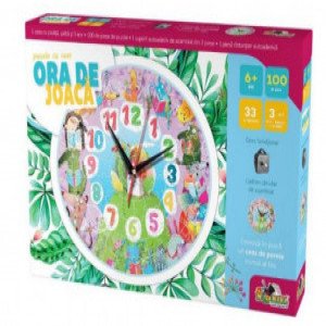 INT3176 Noriel Puzzle - Ora De Joaca_Puzzle Cu Ceas Animale