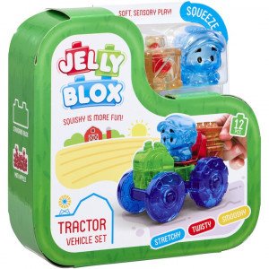 Jelly Blox - Set de joaca cu tractor, 6 piese 932945 Jelly Blox - Tractor Set